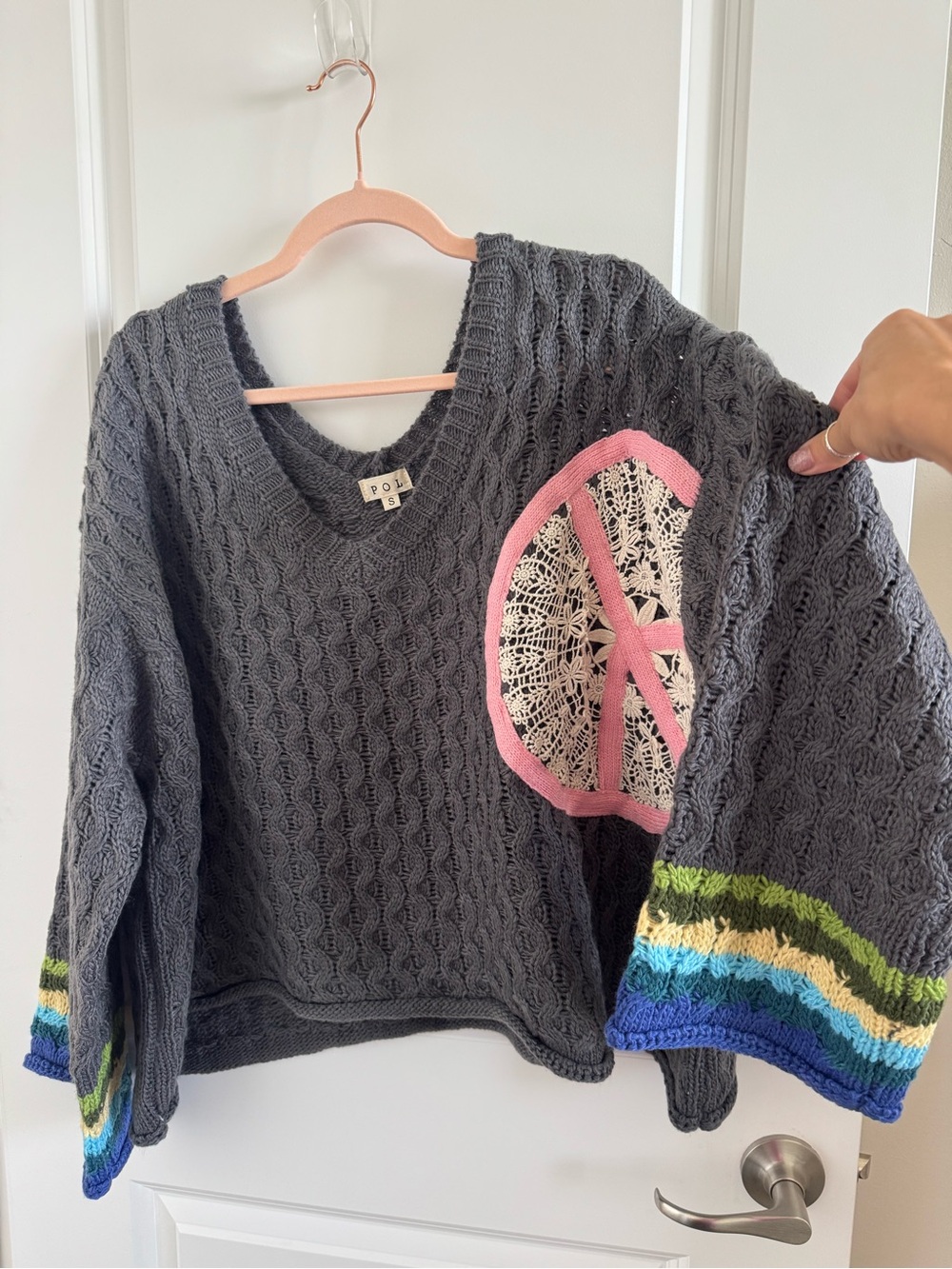 Peace Sign Sweater - Picture 8 of 8